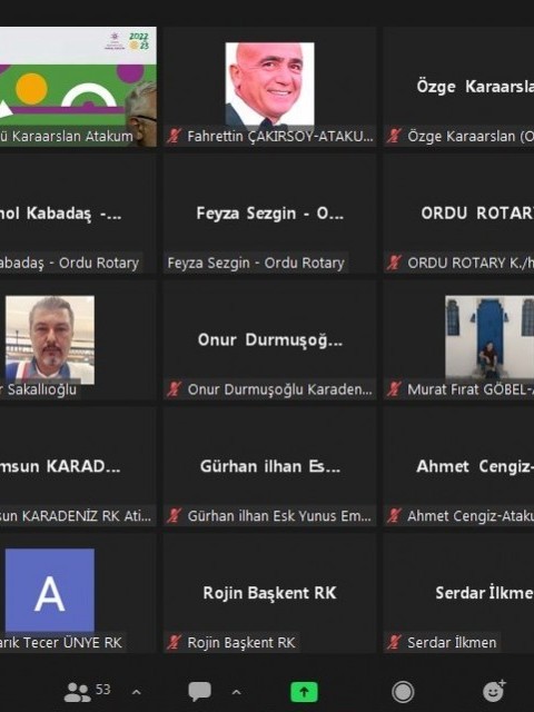 Ordu Rotary Kulübü Bölge Liderlik seminerine katıldı.