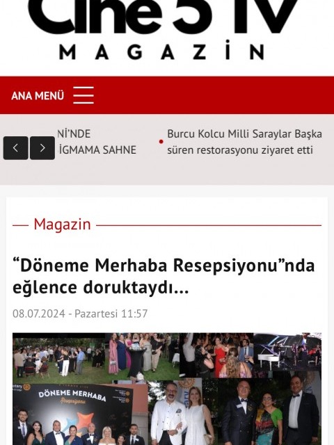“Döneme Merhaba Resepsiyonu”nda eğlence doruktaydı...