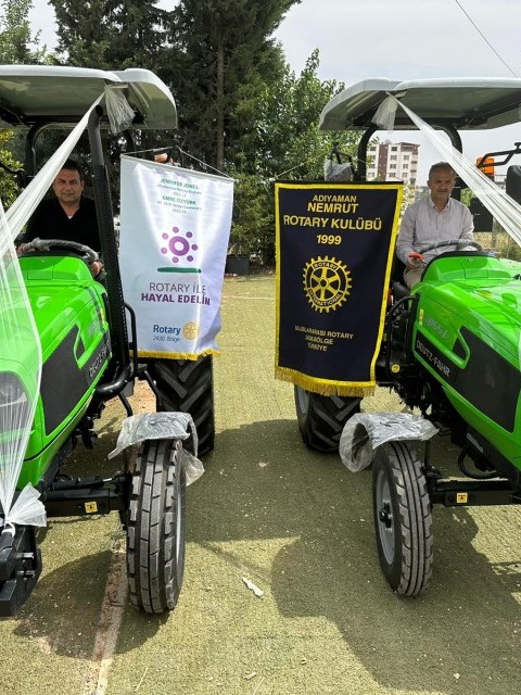 ROTARY GÖLBAŞI VE ADIYAMAN BELEDİYESİNE TRAKTÖR ALDI