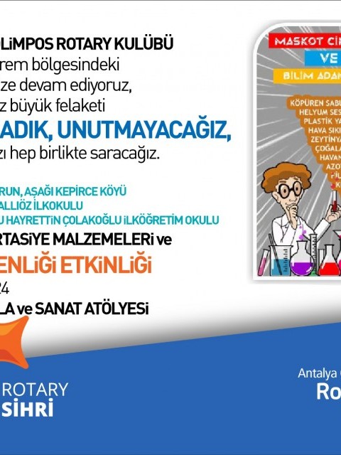 ANTALYA OLİMPOS RK HATAY’DA BİLİM ŞENLİKLERİ DÜZENLİYOR
