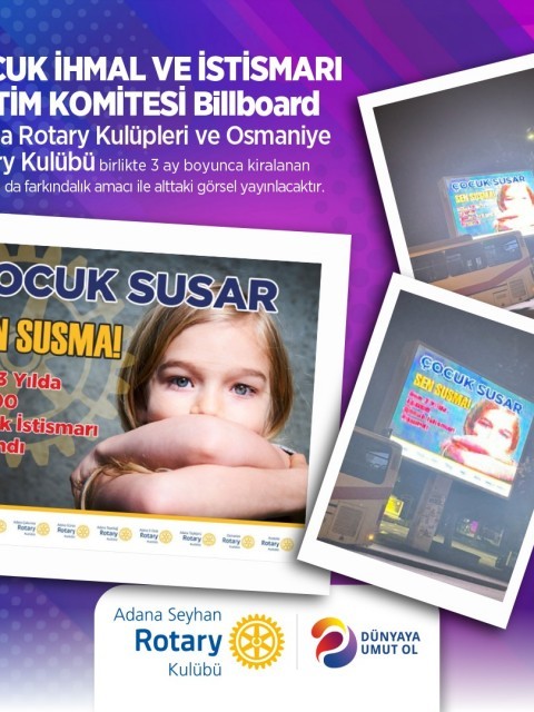 ÇOCUK İHMAL VE İSTİSMARI EĞİTİM KOMİTESİ Billboard