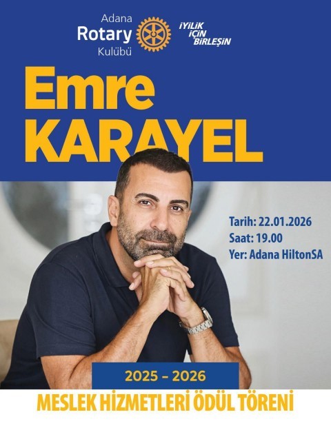 ADANA ROTARY KULÜBÜ MESLEK HİZMETLERİ ÖDÜL TÖRENİ