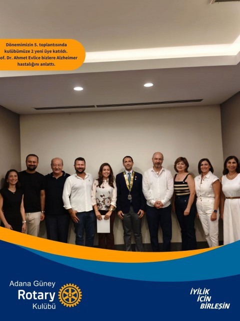 Adana Güney Rotary Kulübü 5. Toplantı Yeni Üye Alım Töreni