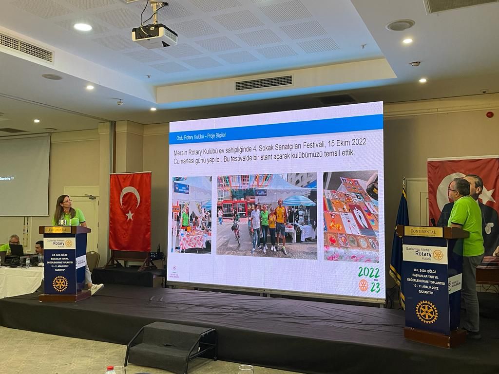 ORDU ROTARY KULÜBÜ BAŞKANLAR YARI YIL DEĞERLENDİRME TOPLANTISI YAPILDI.