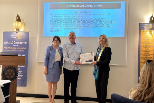 Antalya Olimpos Rotary Lozan Barış Antlaşması Semineri