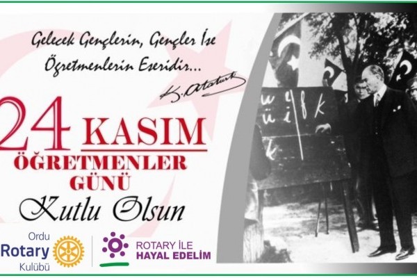 Tüm öğretmenlerimizin öğretmenler günü kutlu olsun. Sizler gelecek nesli yetiştiren eğitimcilersiniz. Var olun!