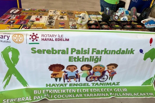 Ordu Rotary Kulübünün Serebral palsi farkındalık etkinliği