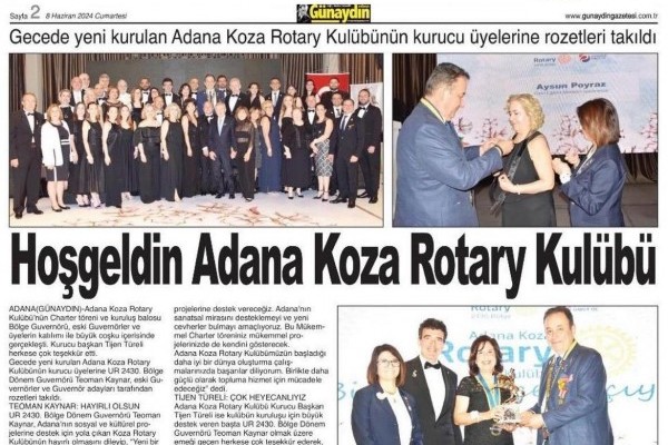 Adana Koza RK Basında Biz