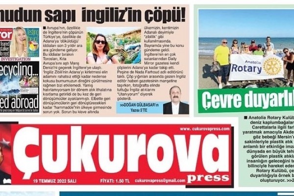 ANATOLIA ROTARY KULUBÜNDEN ÇEVRE DUYARLILIĞI