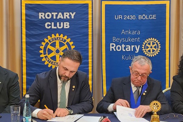 Ankara Beysukent Rotary Kulübü olarak Eindhoven International, Prishtina ve Shkodre Rotary Kulüpleri ile İkiz Kulüp Anlaşması Yaptık