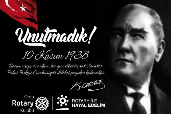 10 KASIM ATATÜRK'Ü ANMA GÜNÜ