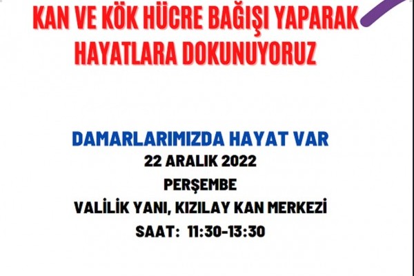 1 ünite kan 3 kişiye hayat veriyor