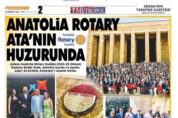 Anatolia Rotary Anıtkabir Ziyareti