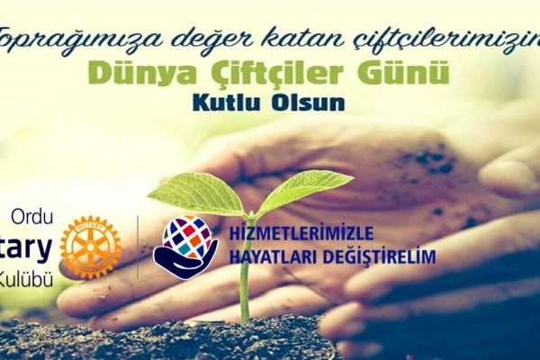 Yuvası için vatanı için çalışan tüm çiftçilerimizin Dünya Çiftçiler Günü kutlu olsun.