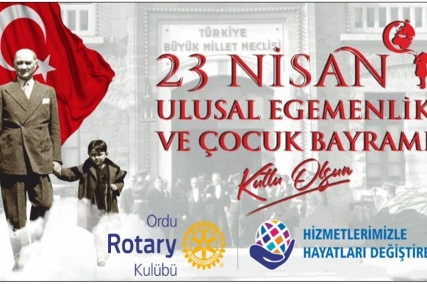 23 Nisan Ulusal Egemenlik ve Çocuk Bayramı kutlu olsun!