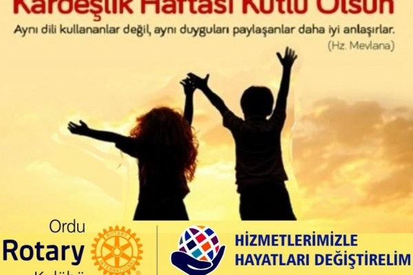 Kardeşlik Haftası Kutlu Olsun..