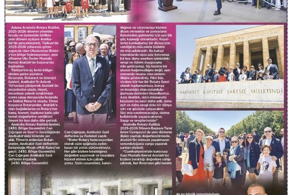 ROTARYNİN YENİ DÖNEMİ BÖYLE BAŞLADI
