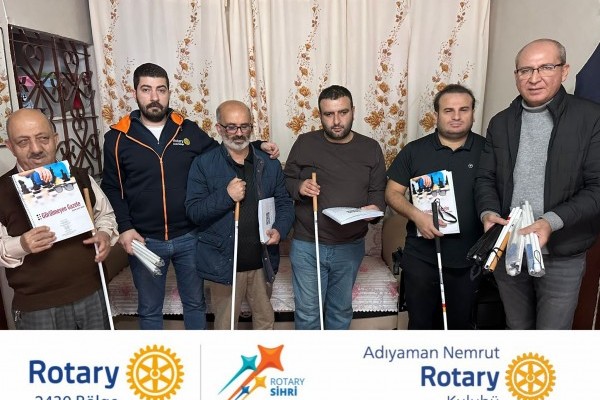 Adıyaman’da Görme Engellilere Destek: Beyaz Baston ve Braille Kitap Hediyesi