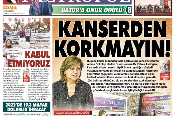 Kanserden Korkmayın