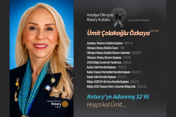 Antalya Olimpos RK | GDB Ümit Özkaya'yı Kaybettik