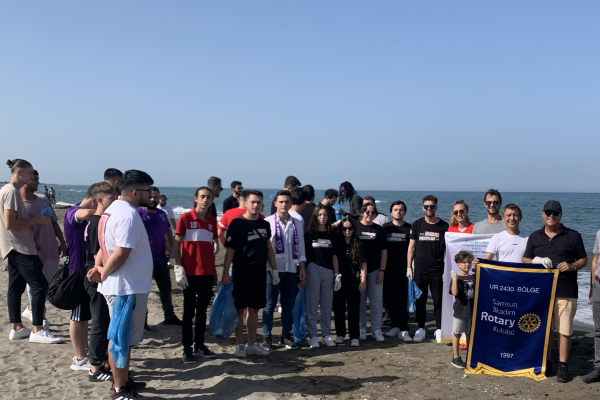 SAMSUN İLKADIM ROTARY KULÜBÜ TURMEPA İLE KIYI VE DENİZ TEMİZLİĞİ