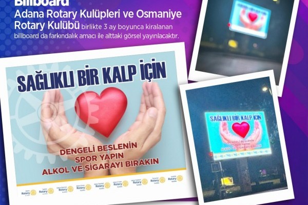 Kalp hastalıklarının önlenmesi Billboard