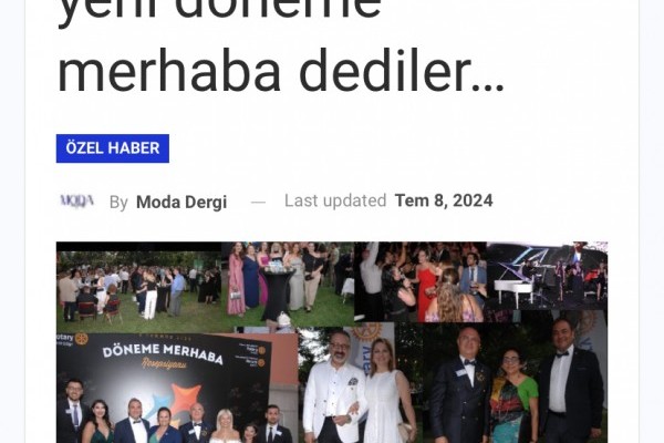Rotary’ler Ankara’da yeni döneme merhaba dediler…