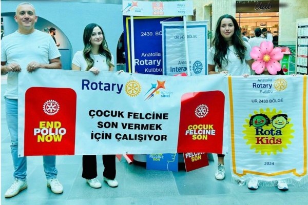 ANATOLIA ROTARY KULÜBÜ OLARAK 24 EKİM POLİO GÜNÜ FARKINDALIK ETKİNLİĞİ