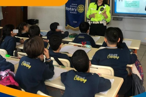 Adana Güney Rotary Kulübü Trafik Farkındalığı Eğitimi