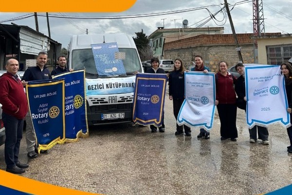 Adana Güney Rotary Kulübü ''Bir Köyümüz Var'' Projesi Gezici Kütüphane