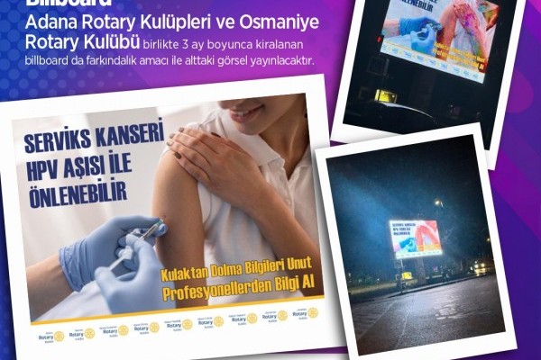 SERVİKS KANSERİ AŞISI (HPV) VE FARKINDALIĞI KOMİTESi Billboard