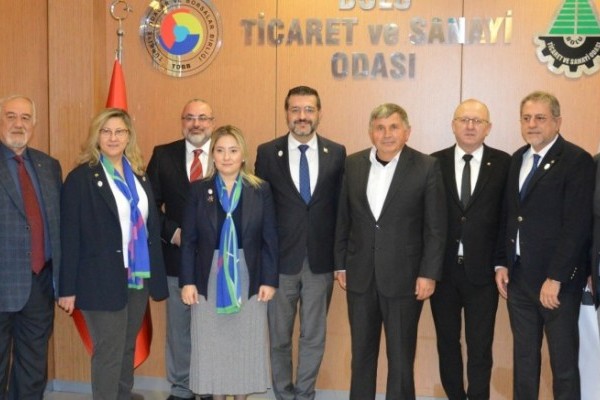 Rotaryenler Bolu TSO Başkanlığını ziyaret ettiler