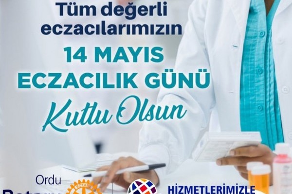 Sağlık mesleğinin önemli paydaşlarından olan Eczacılarımızın 14 Mayıs Eczacılar Günü kutlu olsun.