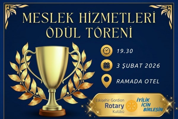 Eskişehir Gordion RK Meslek hizmetleri ödül töreni