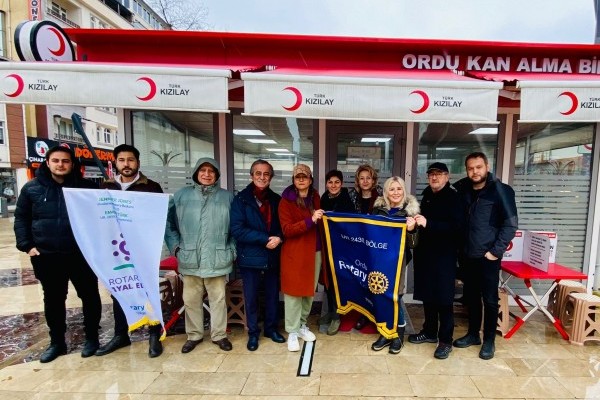 Ordu Rotary Kulübü ve Ordu Rotaract Kulübü “KAN VER HAYAT KURTAR” Projesi gerçekleştirdi.