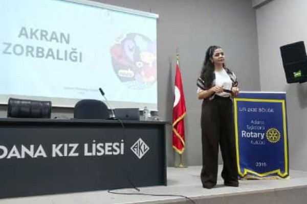 Adana Taşköprü Rotary Kulübü Akran Zorbalığı Eğitimi