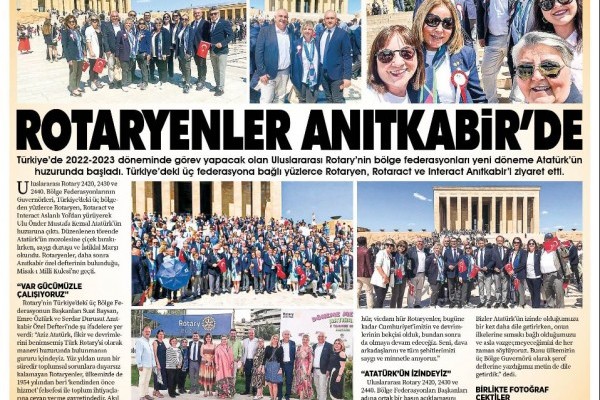 ROTARYENLER ANITKABİRDE