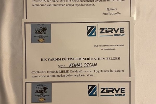 M.ARSLANTEPE RT.KL. " İLK YARDIM SEMİNERİ"