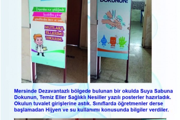 OLBA ROTAY KULÜBÜ SU HİJYEN SANİTOSYON PROJESİNİ DEZAVANTAJLI BİR OKULDA YAPTI