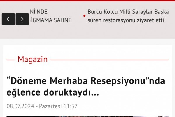 “Döneme Merhaba Resepsiyonu”nda eğlence doruktaydı...