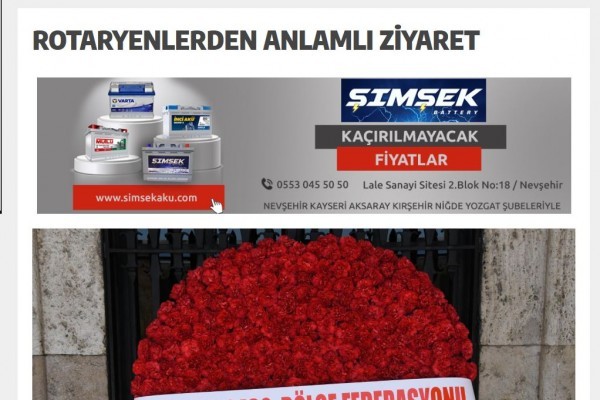 Bölge Anıtkabir Ziyareti Yerel Basında