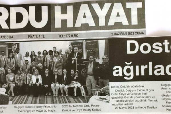 Hindistalı dostlarımızın ağırlanması Basında yer aldı.