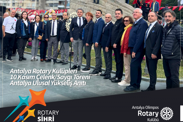 Antalya RK 10 Kasım 2024 Atatürk Anıtı Çelenk/Saygı Töreni
