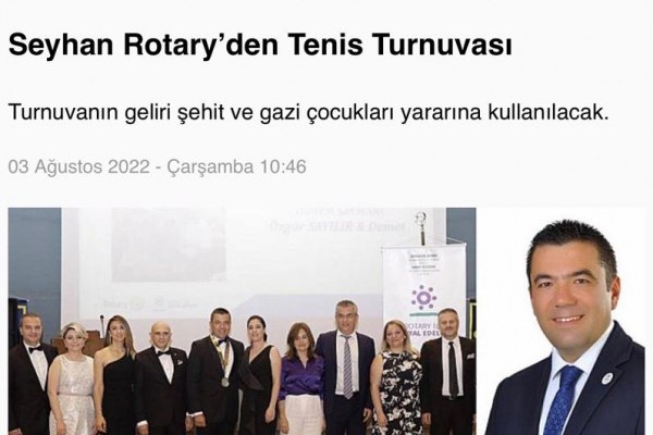 SEYHAN ROTARY TENİS TURNUVASI