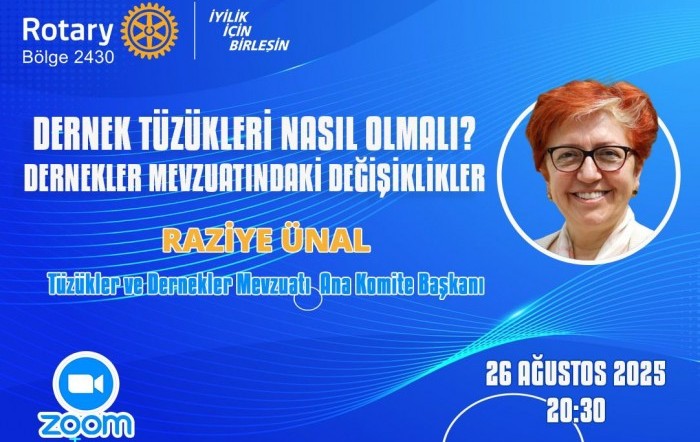 Dernek tüzükleri zoom toplantısı