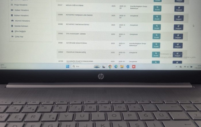 DÖNEM BOYUNCA YAPILAN PROJELERİN WEB SAYFASINA YÜKLENMESİ
