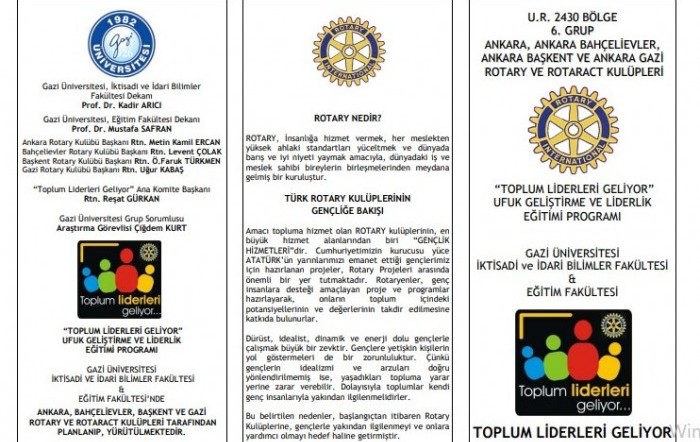 Toplum Liderleri Geliyor (TLG) ufuk geliştirme ve liderlik eğitim programı