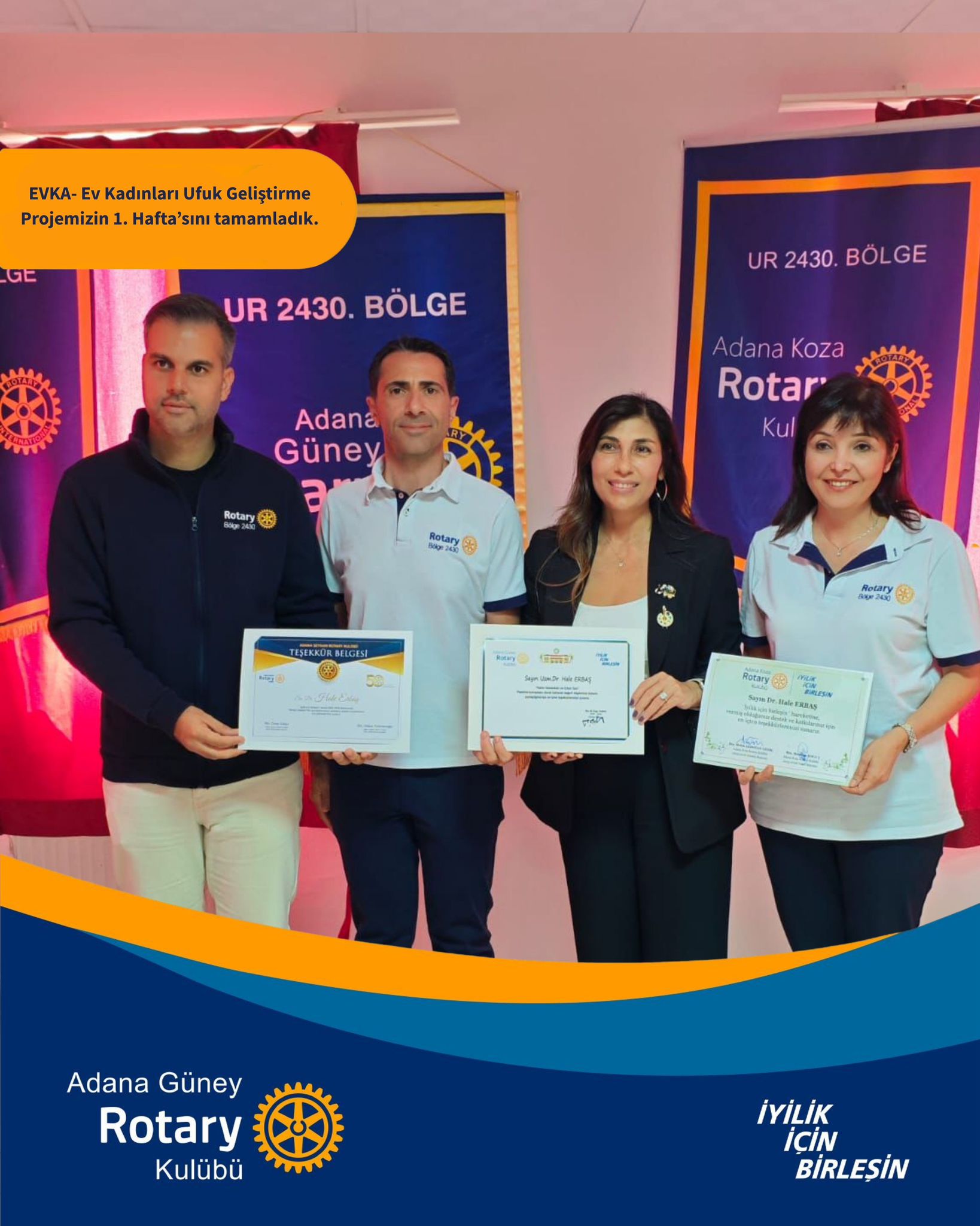 Adana Güney EVKA Projemizi Başlattık