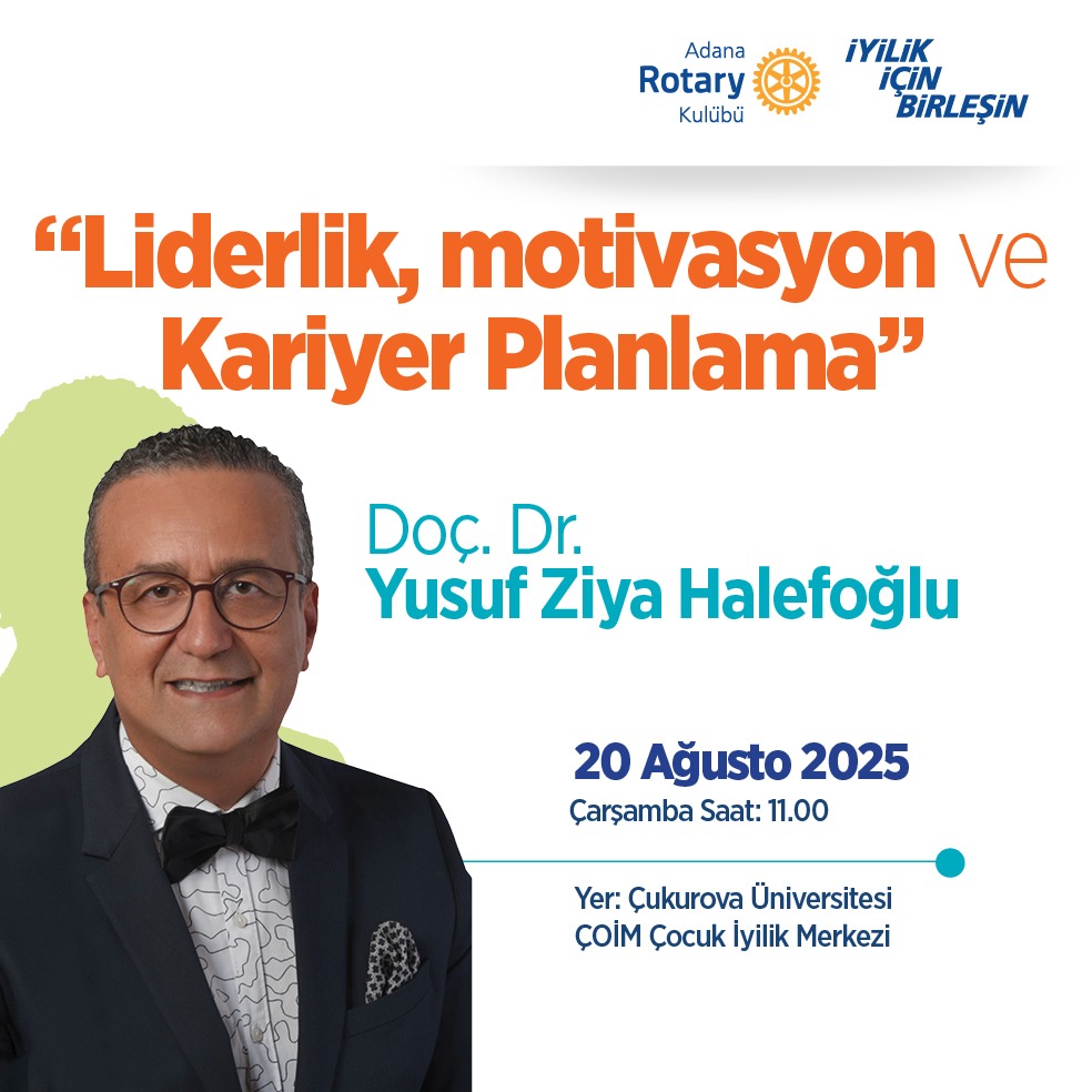 Adana Rotary Kulübü ÇOİM'de (ÇÜ Çocuk İyilik Merkezinde) Seminer