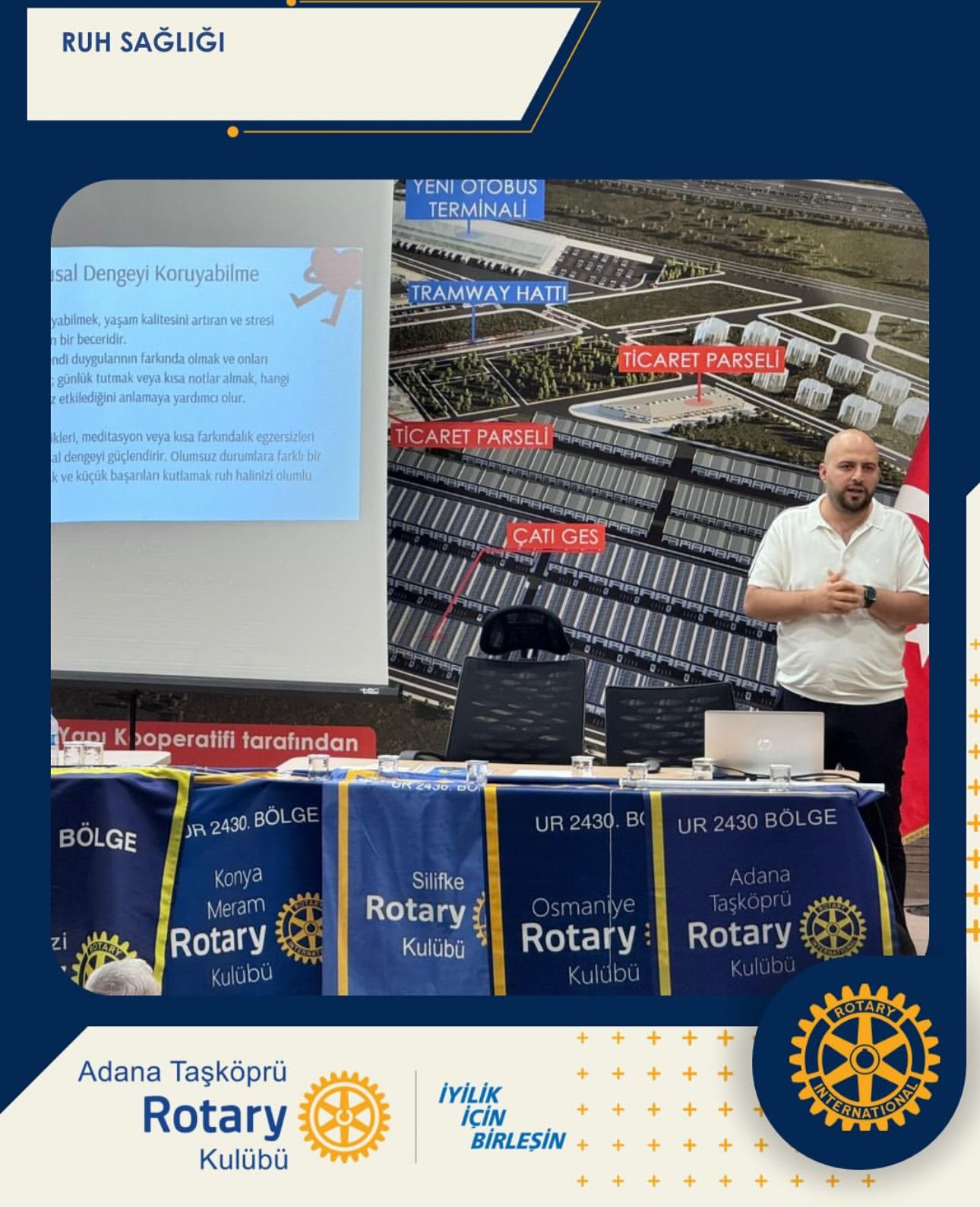 Adana Taşköprü Rotary Kulübü Ruh Sağlığı Semineri